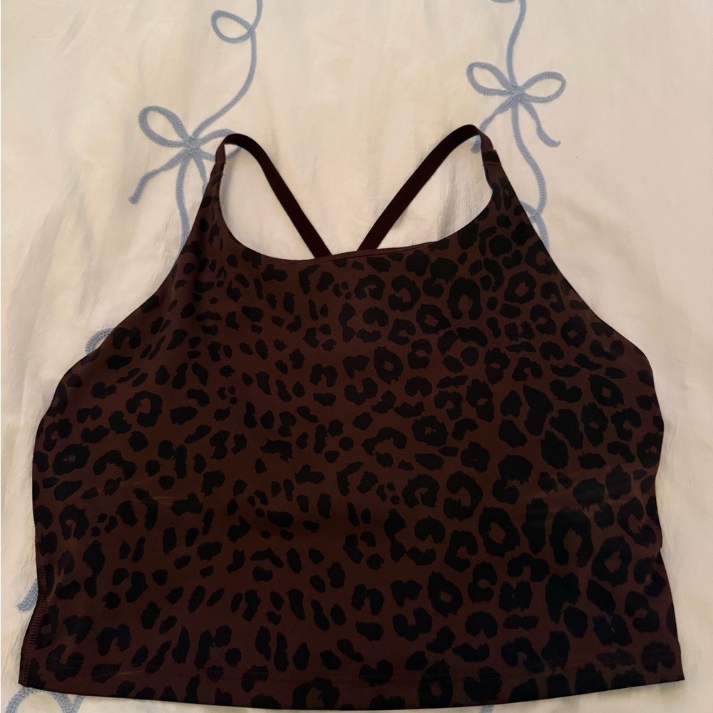 GAP burgundy and Black Fitted Crop Tank Top